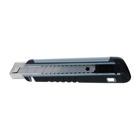 Nachfüllbares RCS Abbrechmesser mit Soft-Grip grau bedrucken, Art.-Nr. P215.172