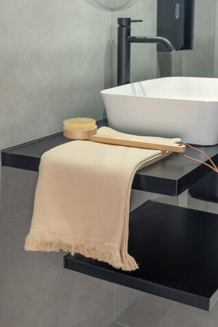 UKIYO Keiko AWARE™ Hamamtuch 100x180cm braun bedrucken, Art.-Nr. P453.849