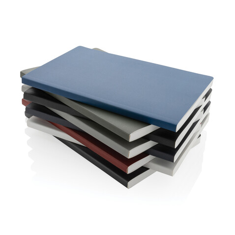 Impact Softcover A5 Notizbuch mit Steinpapier anthrazit bedrucken, Art.-Nr. P774.212