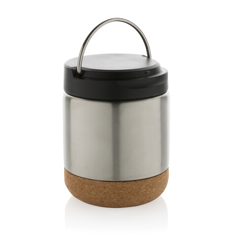 Savory Lebensmittelflasche aus RCS recycelt. Stainless-Steel silber bedrucken, Art.-Nr. P435.302