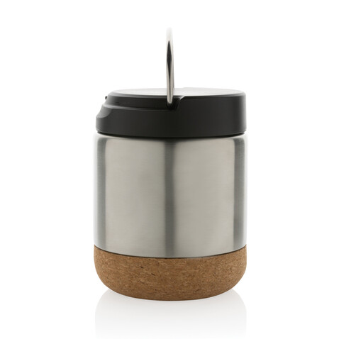 Savory Lebensmittelflasche aus RCS recycelt. Stainless-Steel silber bedrucken, Art.-Nr. P435.302