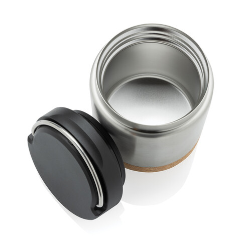 Savory Lebensmittelflasche aus RCS recycelt. Stainless-Steel silber bedrucken, Art.-Nr. P435.302