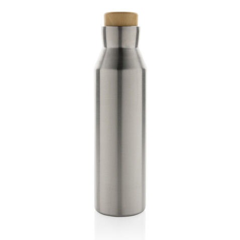 Gaia Vakuumflasche aus RCS recyceltem Stainless-Steel silber bedrucken, Art.-Nr. P435.522