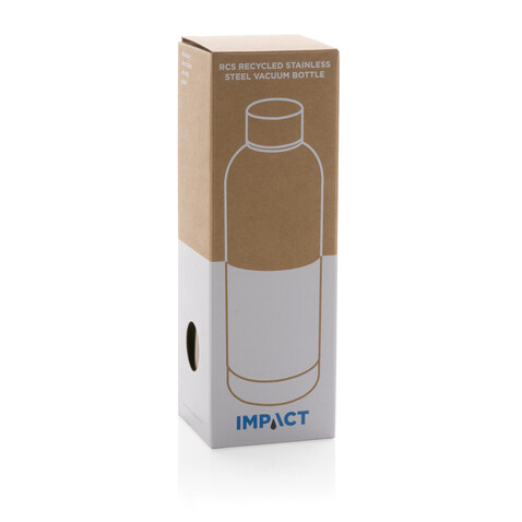 Impact Vakuumflasche aus RCS recyceltem Stainless-Steel gold bedrucken, Art.-Nr. P435.706