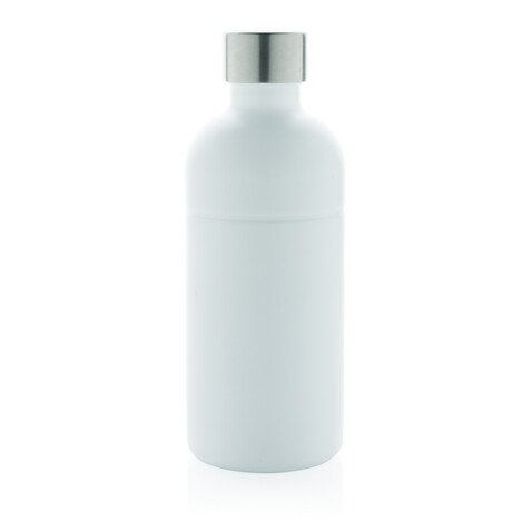 Soda Trinkflasche aus RCS-zertifiziertem Stainless-Steel weiß bedrucken, Art.-Nr. P435.803