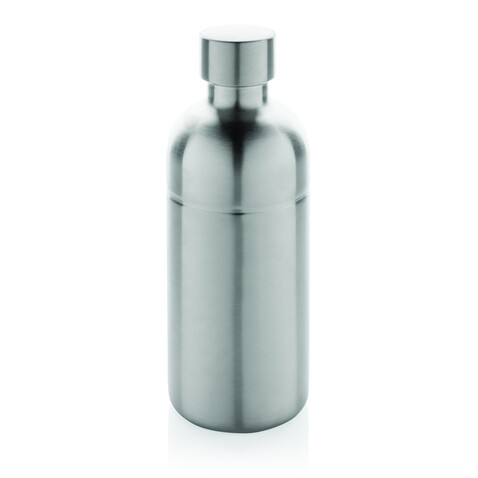 Soda Trinkflasche aus RCS-zertifiziertem Stainless-Steel silber bedrucken, Art.-Nr. P435.802