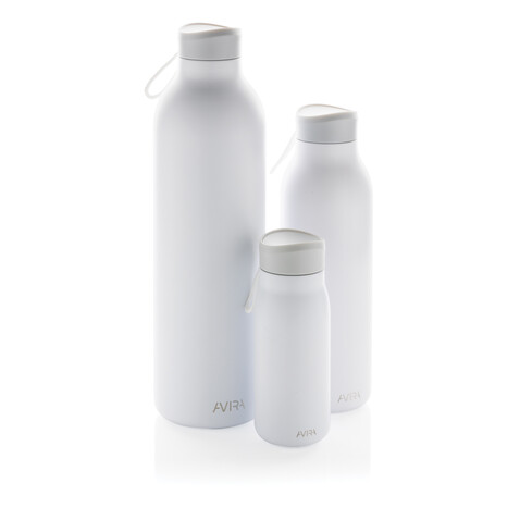Avira Avior RCS recycelte Stainless-Steel Flasche 1L weiß bedrucken, Art.-Nr. P438.013