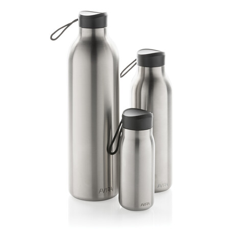 Avira Avior RCS recycelte Stainless-Steel Flasche 1L silber bedrucken, Art.-Nr. P438.012