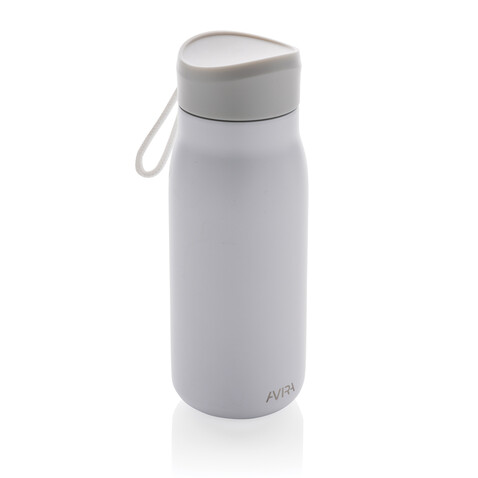 Avira Ain 150ml Reiseflasche aus RCS rec. Stainless-Steel weiß bedrucken, Art.-Nr. P438.053