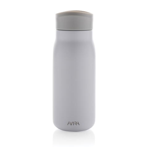Avira Ain 150ml Reiseflasche aus RCS rec. Stainless-Steel weiß bedrucken, Art.-Nr. P438.053