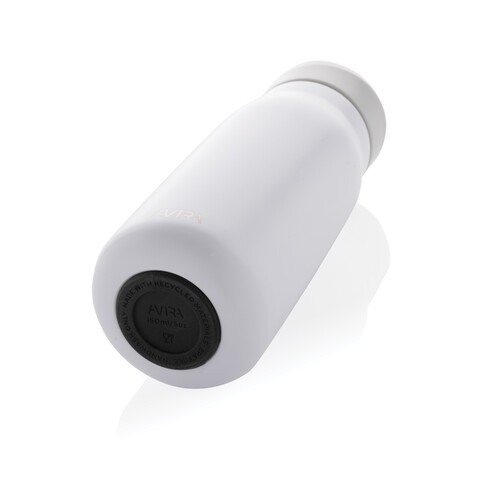 Avira Ain 150ml Reiseflasche aus RCS rec. Stainless-Steel weiß bedrucken, Art.-Nr. P438.053