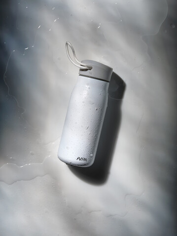 Avira Ain 150ml Reiseflasche aus RCS rec. Stainless-Steel weiß bedrucken, Art.-Nr. P438.053