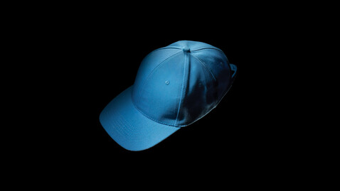 Impact 6 Panel Kappe aus 280gr rCotton mit AWARE™ Tracer tranquil blue bedrucken, Art.-Nr. P453.465