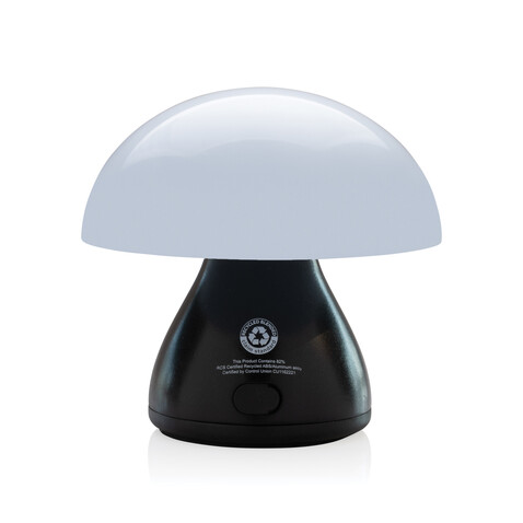 Luming wiederaufladbare USB-Tischlampe aus RCS Kunststoff schwarz bedrucken, Art.-Nr. P513.741