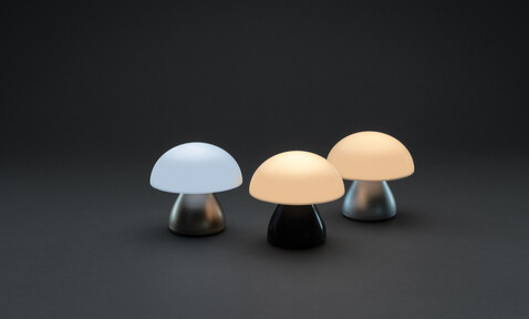 Luming wiederaufladbare USB-Tischlampe aus RCS Kunststoff schwarz bedrucken, Art.-Nr. P513.741