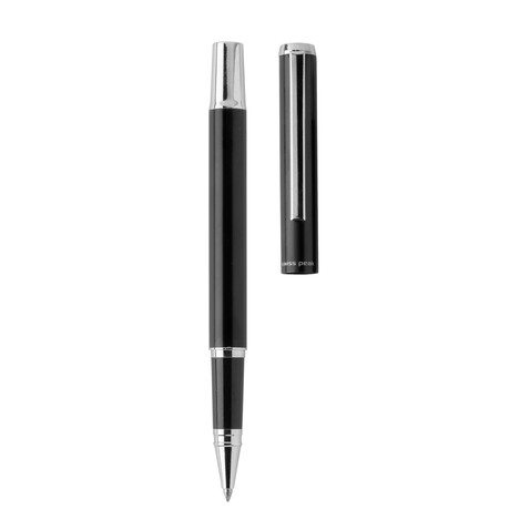 Swiss Peak Cedar Stifte-Set aus RCS recyceltem Aluminium schwarz bedrucken, Art.-Nr. P611.161
