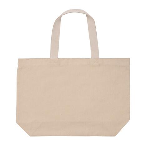 Impact Aware™ 240g/m² große Tasche aus rCanvas, ungefärbt braun bedrucken, Art.-Nr. P762.959