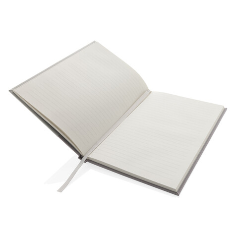 Words GRS zertifiziertes RPET &amp; Kraft Notizbuch A5 off white bedrucken, Art.-Nr. P774.543