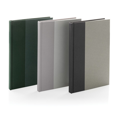 Words GRS zertifiziertes RPET &amp; Kraft Notizbuch A5 off white bedrucken, Art.-Nr. P774.543