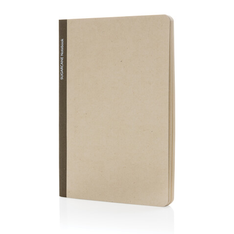 Stylo Bonsucro zertifiziertes Zuckerrohrpapier Notizbuch A5 braun bedrucken, Art.-Nr. P774.559