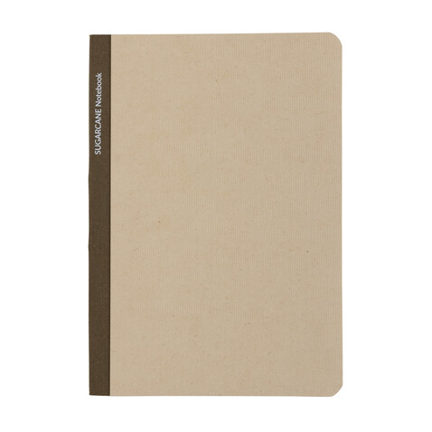 Stylo Bonsucro zertifiziertes Zuckerrohrpapier Notizbuch A5 braun bedrucken, Art.-Nr. P774.559