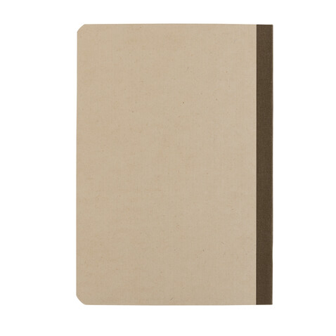 Stylo Bonsucro zertifiziertes Zuckerrohrpapier Notizbuch A5 braun bedrucken, Art.-Nr. P774.559