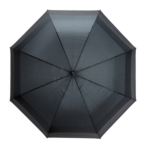 Swiss Peak AWARE™ 23&quot; bis 27&quot; erweiterbarer Regenschirm schwarz bedrucken, Art.-Nr. P850.451