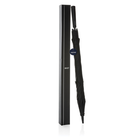 Swiss Peak AWARE™ Tornado 23&quot; Sturmschirm schwarz bedrucken, Art.-Nr. P850.471