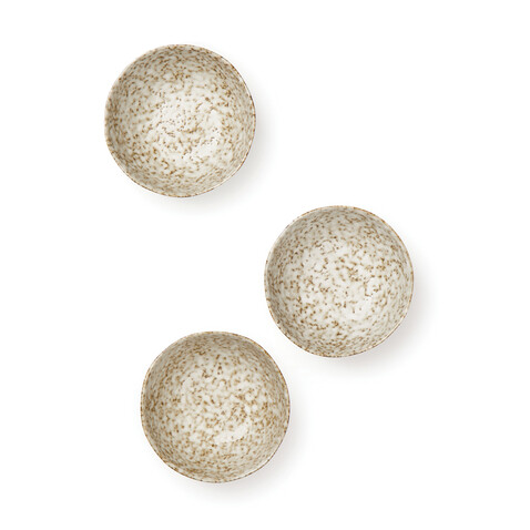 VINGA Nuvem Mini-Bowls, 3er-Set beige bedrucken, Art.-Nr. V267029