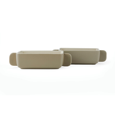 VINGA Monte Neu Mini-Schale 2er Set grau bedrucken, Art.-Nr. V270032