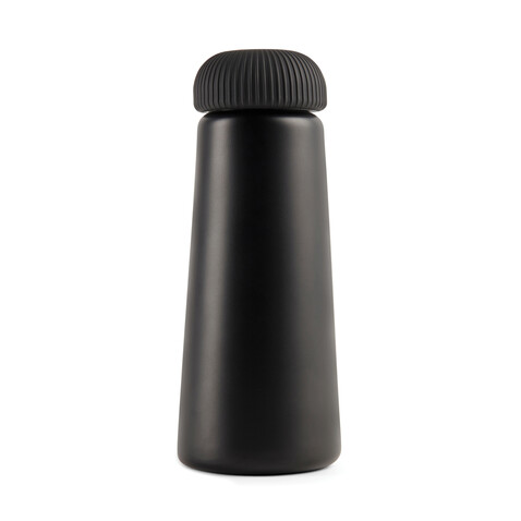 VINGA Erie 450ml Vakuumflasche aus RCS recyceltem Stahl schwarz bedrucken, Art.-Nr. V430011