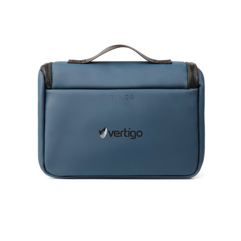 VINGA Baltimore Reise-Kosmetiktasche navy blau bedrucken, Art.-Nr. V820025