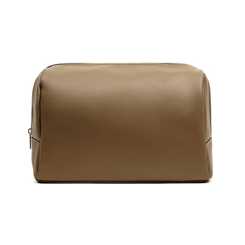 VINGA Bermond Kulturtasche aus RCS recyceltem PU braun bedrucken, Art.-Nr. V820009