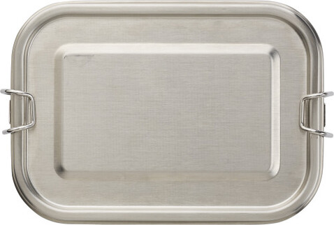 Edelstahl-Lunchbox Reese – Silber bedrucken, Art.-Nr. 032999999_966198