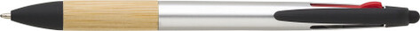 ABS-Kugelschreiber Malachi mit 3 Tintenfarben – Silber bedrucken, Art.-Nr. 032999999_966208