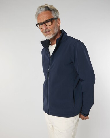 Stanley Navigator - Die Herren-Softshelljacke - French Navy - M bedrucken, Art.-Nr. STJM167C7271M