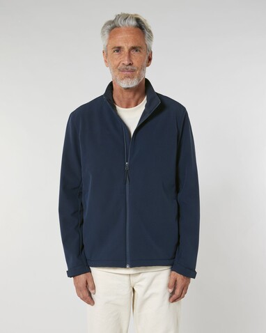 Stanley Navigator - Die Herren-Softshelljacke - French Navy - 4XL bedrucken, Art.-Nr. STJM167C7274X