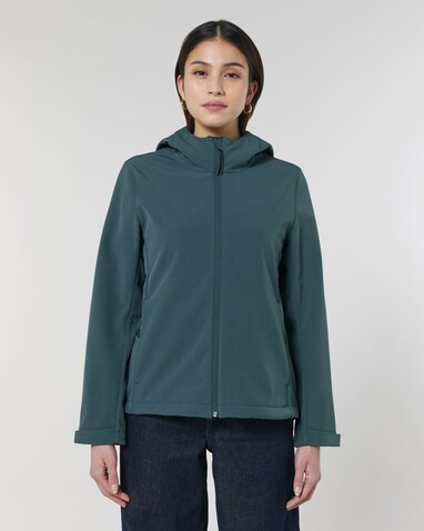 Stella Discoverer - Die Damen-Softshelljacke mit Kapuze - Stargazer - L bedrucken, Art.-Nr. STJW159C7021L