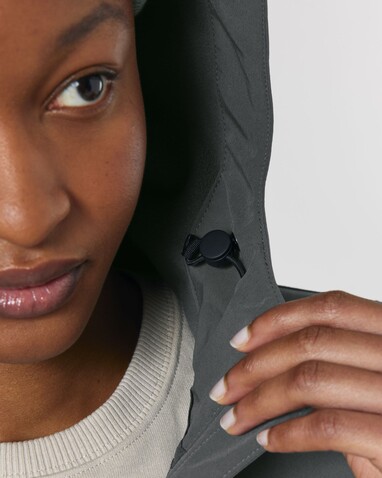 Stella Discoverer - Die Damen-Softshelljacke mit Kapuze - Anthracite - L bedrucken, Art.-Nr. STJW159C2531L