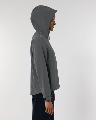 Stella Discoverer - Die Damen-Softshelljacke mit Kapuze - Anthracite - XXL bedrucken, Art.-Nr. STJW159C2532X