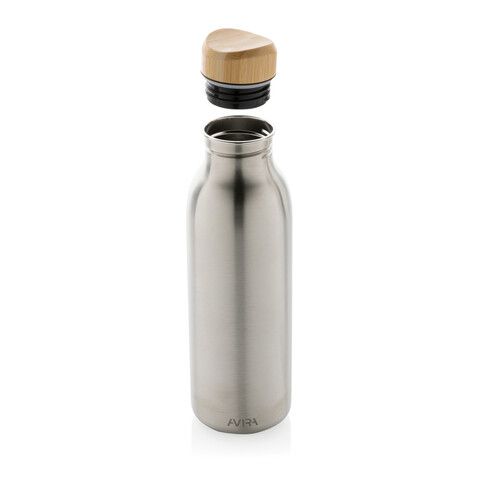 Avira Alcor 600ml Wasserflasche aus RCS rec. Stainless-Steel silber bedrucken, Art.-Nr. P438.062