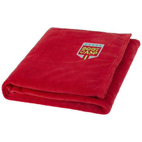 Bay Plaid-Decke aus extraweichem Coral-Fleece, rot bedrucken, Art.-Nr. 11281021