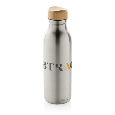 Avira Alcor 600ml Wasserflasche aus RCS rec. Stainless-Steel silber bedrucken, Art.-Nr. P438.062