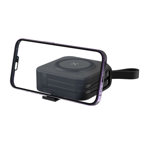 Urban Vitamin Saratoga 5-in-1 universal Charger schwarz bedrucken, Art.-Nr. P301.951