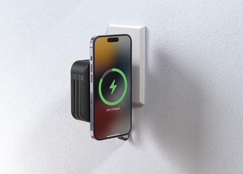 Urban Vitamin Saratoga 5-in-1 universal Charger schwarz bedrucken, Art.-Nr. P301.951